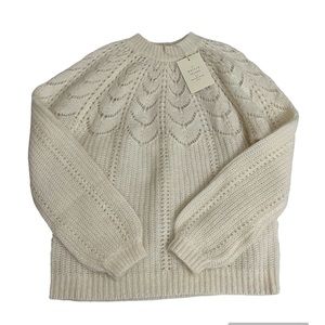 NWT Sezane Paulin white jumper size small!